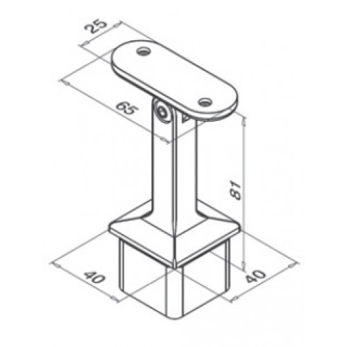 Square Cap-Adjustable Stem- Flat Saddle